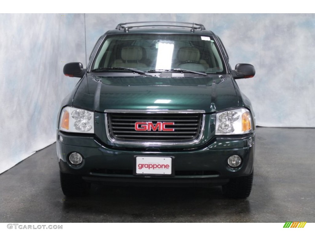 2005 Envoy SLE 4x4 - Emerald Jewel Green Metallic / Light Tan/Ebony photo #2