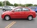 2010 Tropical Red Kia Rio LX Sedan  photo #6