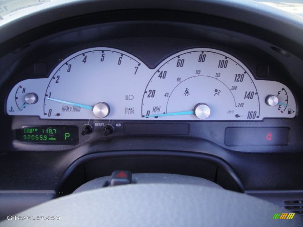 2002 Ford Thunderbird Premium Roadster Gauges Photo #55790048