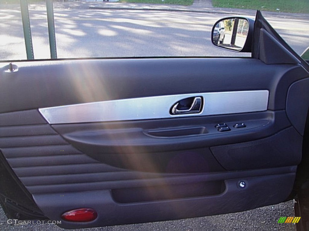 2002 Ford Thunderbird Premium Roadster Midnight Black Door Panel Photo #55790057