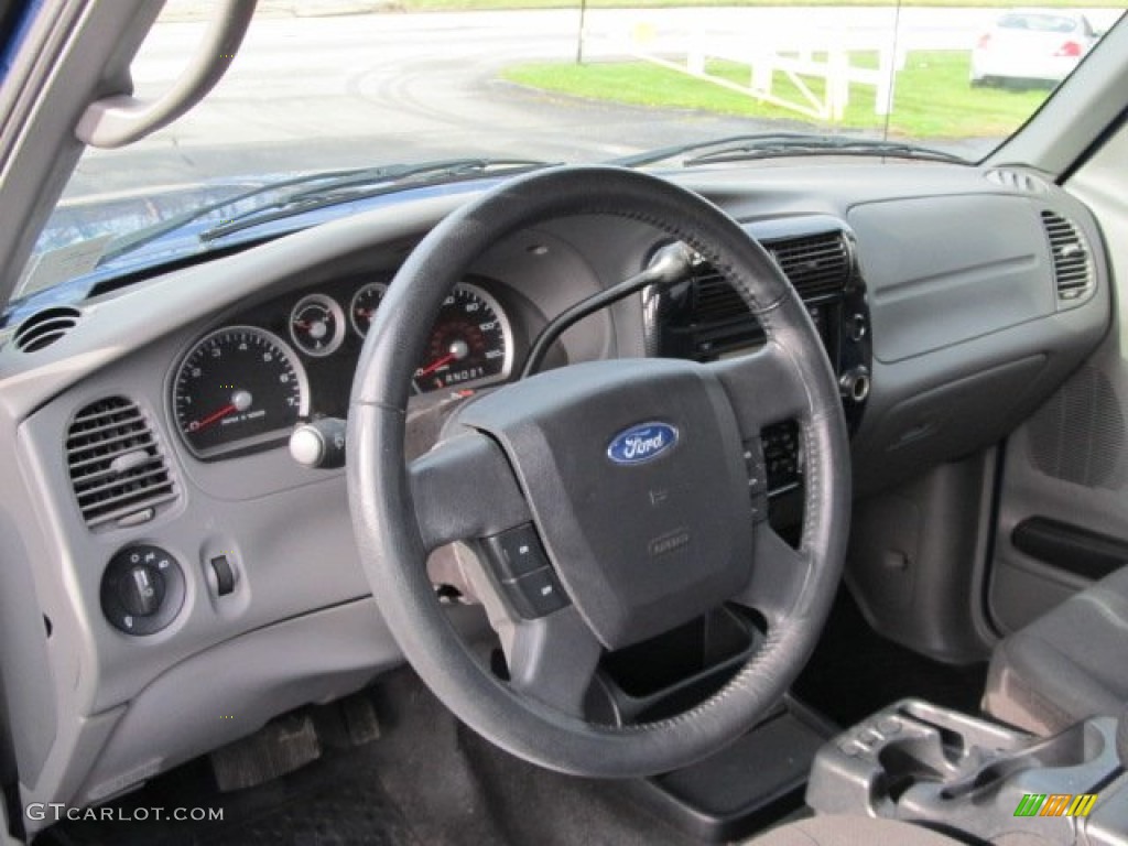 2007 Ford Ranger STX Regular Cab Ebony/Blue Dashboard Photo #55792000