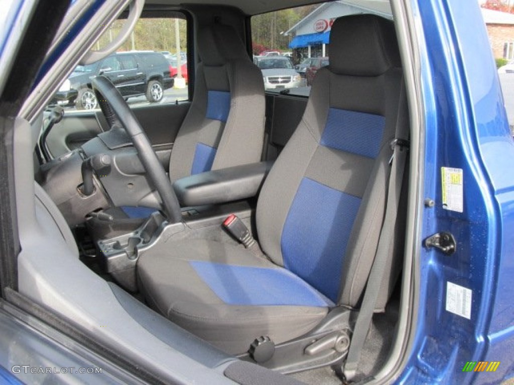 Ebony/Blue Interior 2007 Ford Ranger STX Regular Cab Photo #55792008