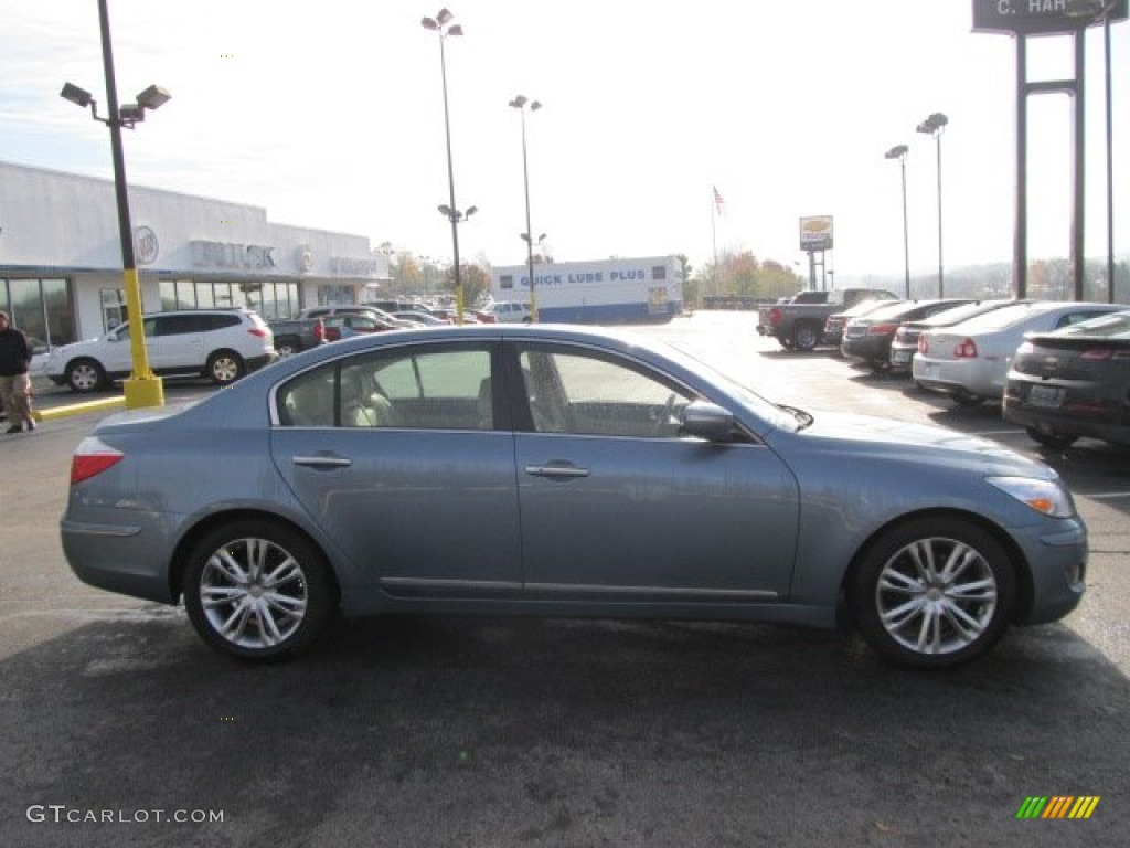 2011 Genesis 4.6 Sedan - Sterling Blue Metallic / Cashmere photo #2