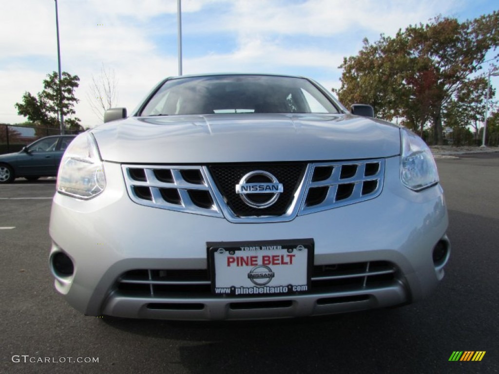 2011 Rogue S AWD - Silver Ice Metallic / Black photo #2