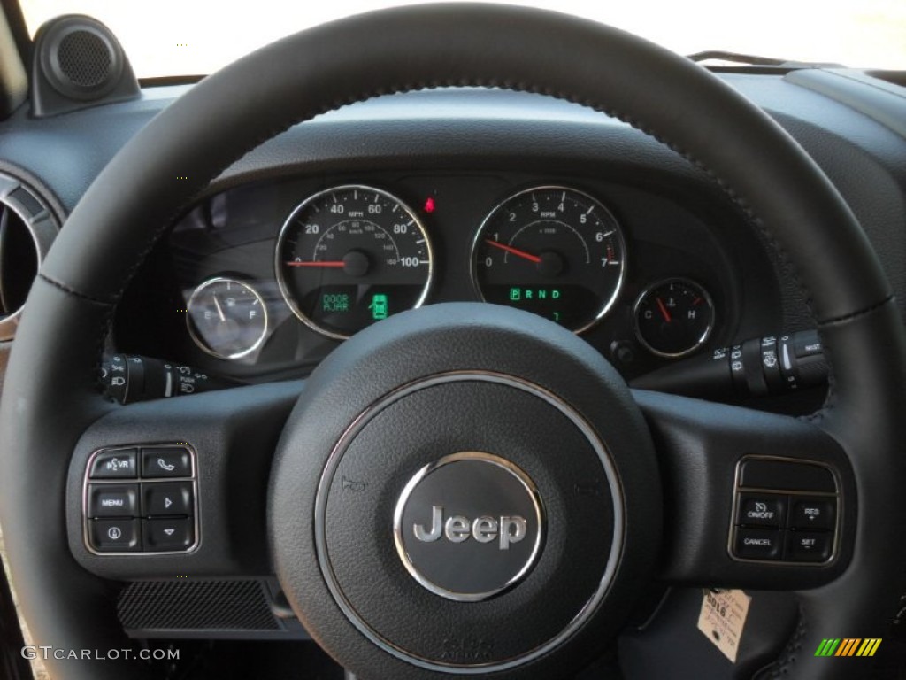 2012 Wrangler Sport S 4x4 - Black / Black photo #14