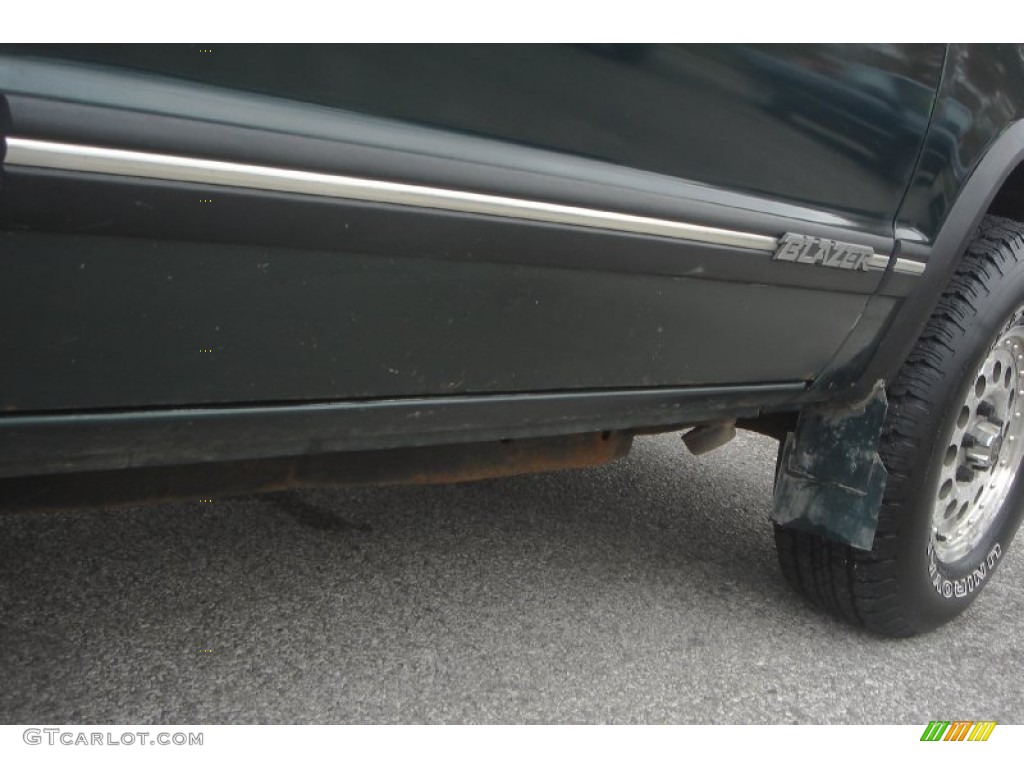 1994 S10 Blazer 4x4 - Forest Green Metallic / Gray photo #34