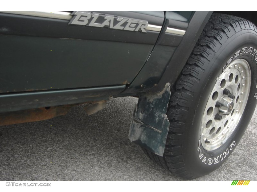 1994 S10 Blazer 4x4 - Forest Green Metallic / Gray photo #35