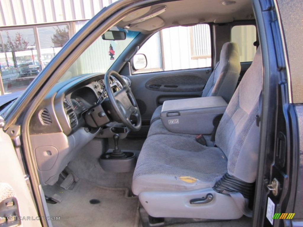 Mist Gray Interior 1999 Dodge Ram 1500 SLT Extended Cab 4x4 Photo #55795829