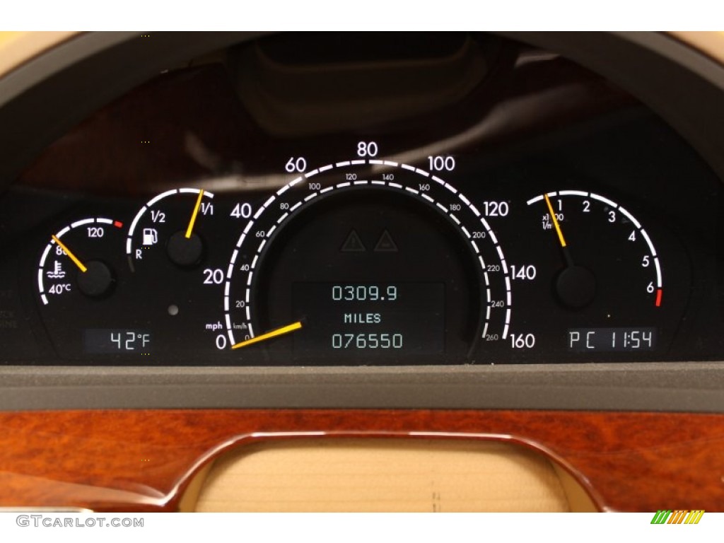 2003 Mercedes-Benz S 430 4Matic Sedan Gauges Photo #55796980