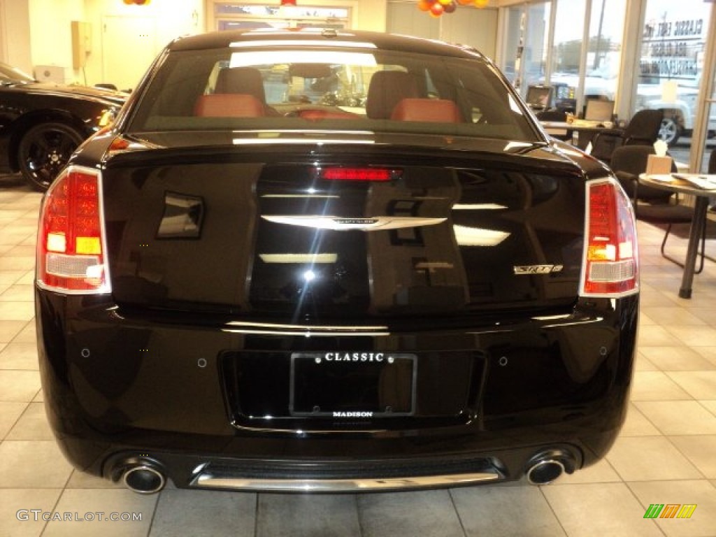 2012 300 SRT8 - Gloss Black / Black/Radar Red photo #4