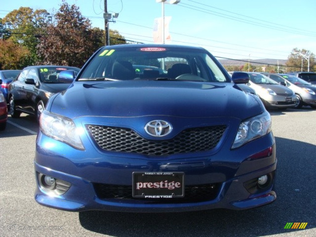 2011 Camry SE - Blue Ribbon Metallic / Dark Charcoal photo #2