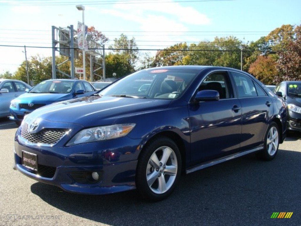 2011 Camry SE - Blue Ribbon Metallic / Dark Charcoal photo #3
