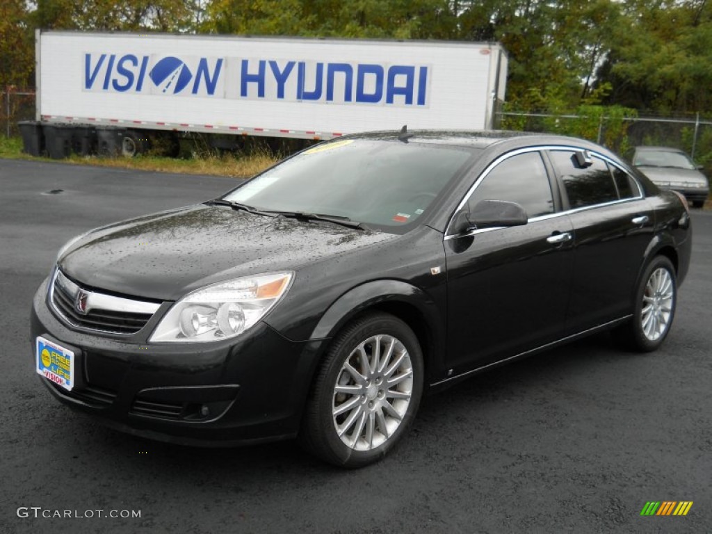 2009 Aura XR V6 - Carbon Flash Metallic / Gray photo #1