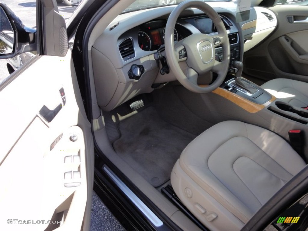 Cardamom Beige Interior 2009 Audi A4 2.0T Premium quattro Sedan Photo #55804057