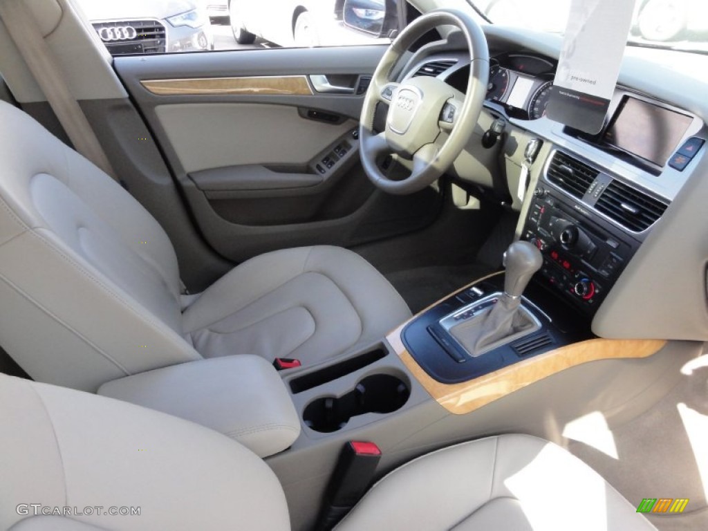 Cardamom Beige Interior 2009 Audi A4 2.0T Premium quattro Sedan Photo #55804115