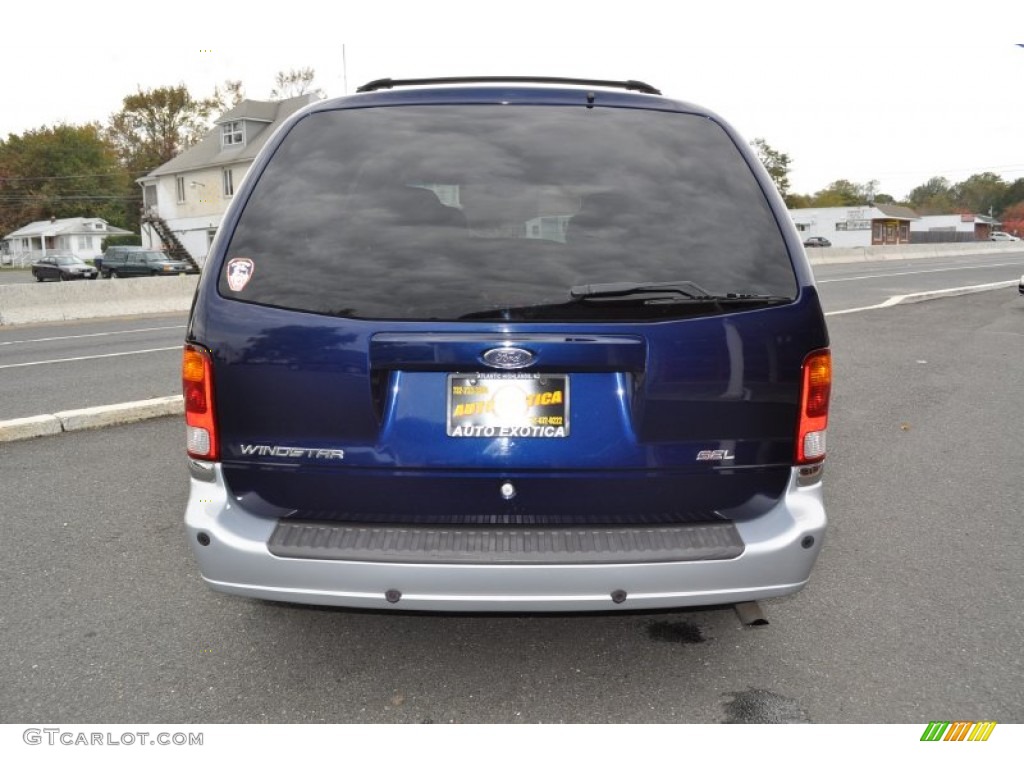 2000 Windstar SEL - Medium Royal Blue Metallic / Medium Graphite photo #28