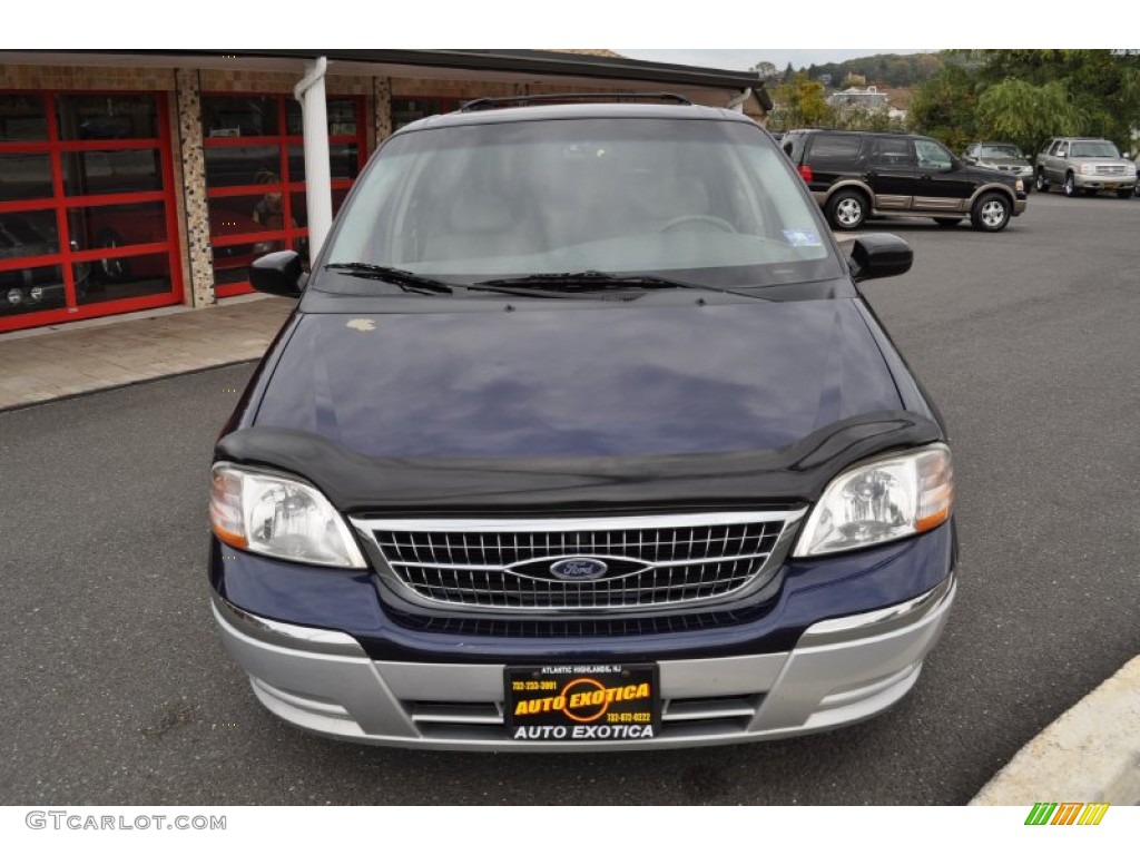 2000 Windstar SEL - Medium Royal Blue Metallic / Medium Graphite photo #34