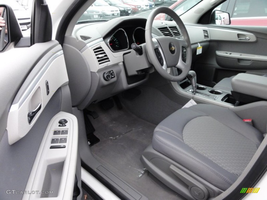 Dark Gray/Light Gray Interior 2012 Chevrolet Traverse LS Photo #55804937