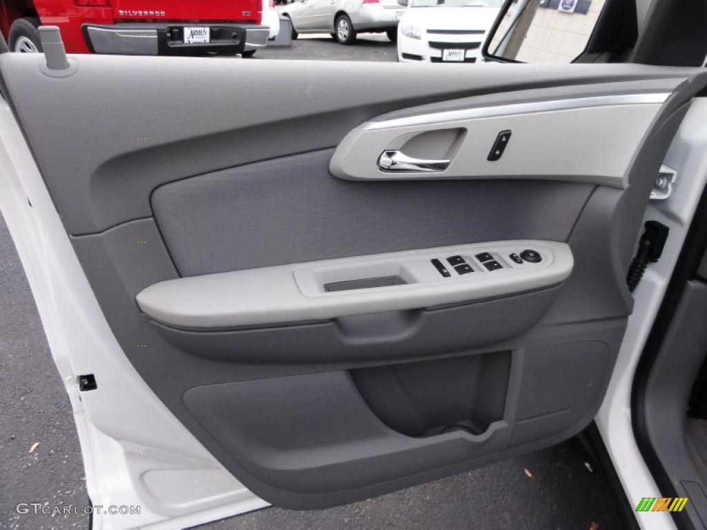 2012 Chevrolet Traverse LS Dark Gray/Light Gray Door Panel Photo #55804946