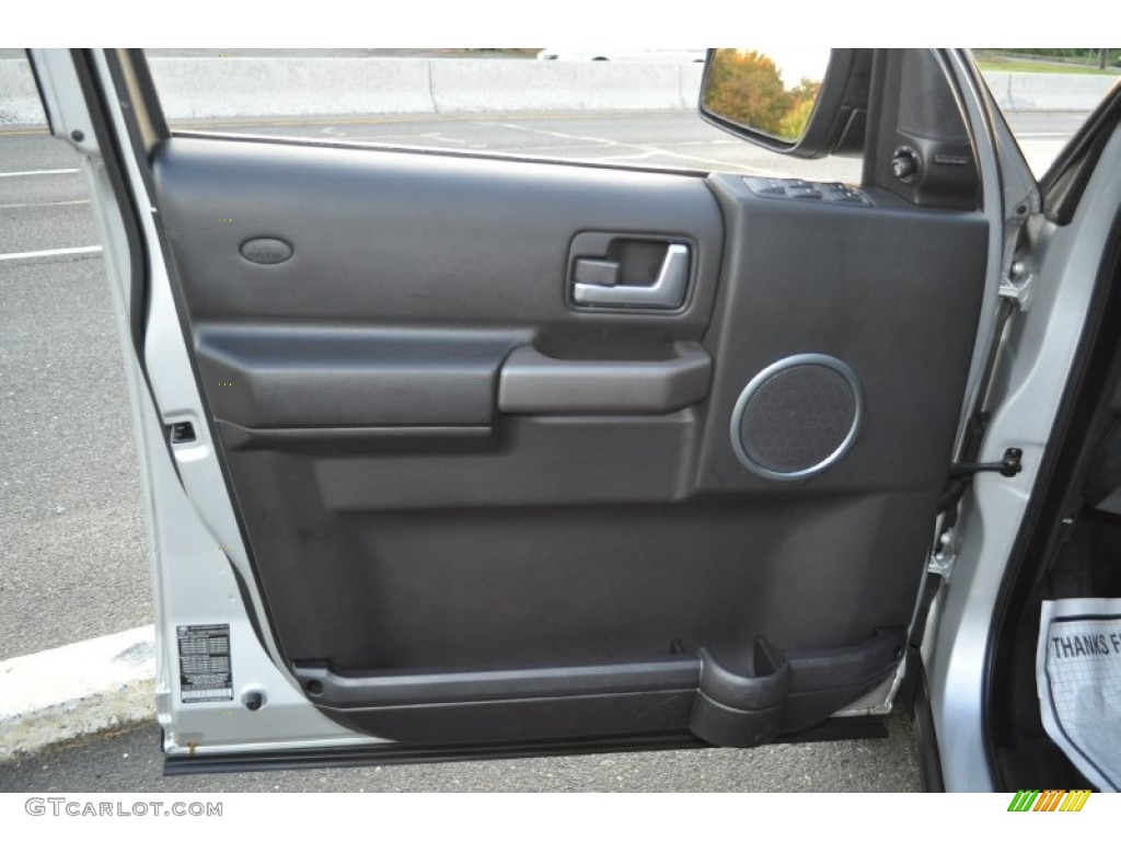 2005 Land Rover LR3 V8 SE Ebony Black Door Panel Photo #55805313
