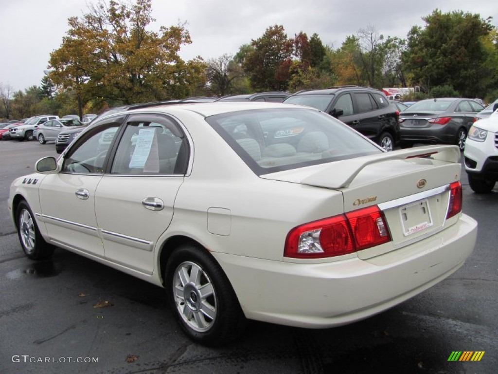 2004 Optima EX - Pearl White / Beige photo #2