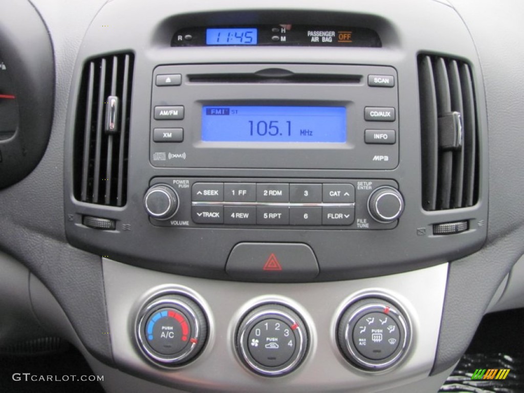 2010 Elantra GLS - Ebony Black / Gray photo #6