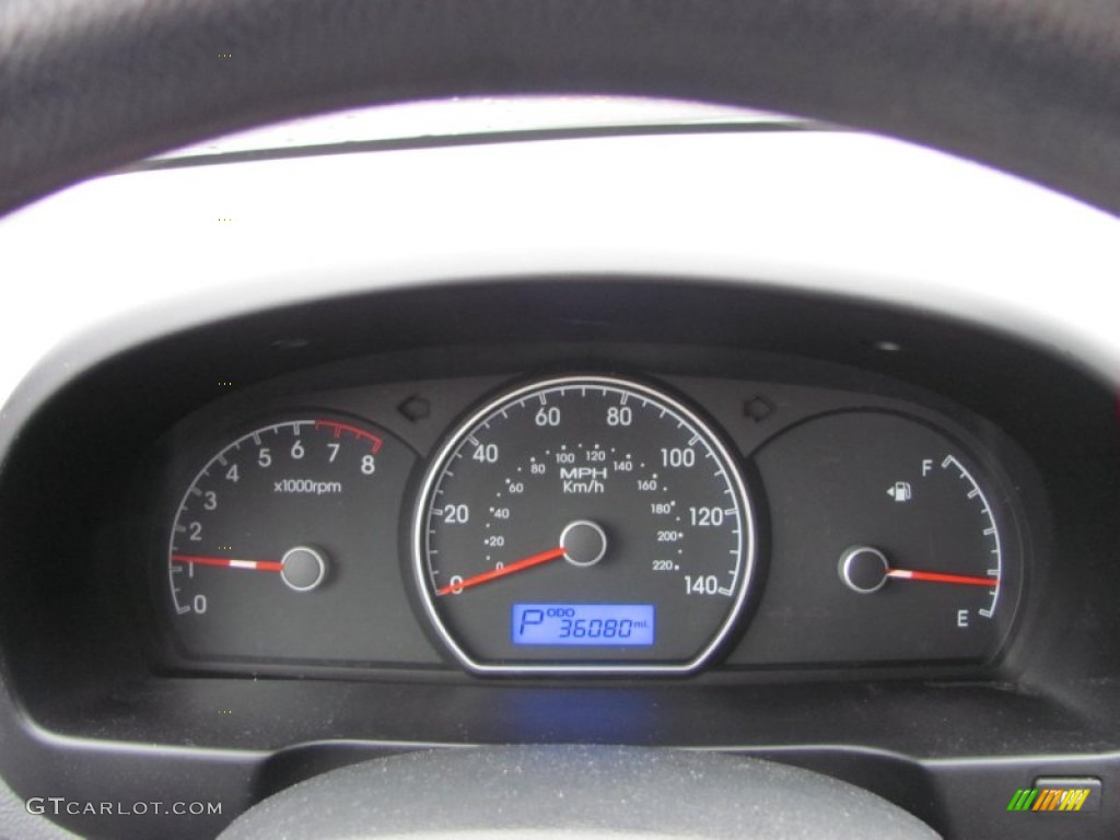 2010 Elantra GLS - Ebony Black / Gray photo #8