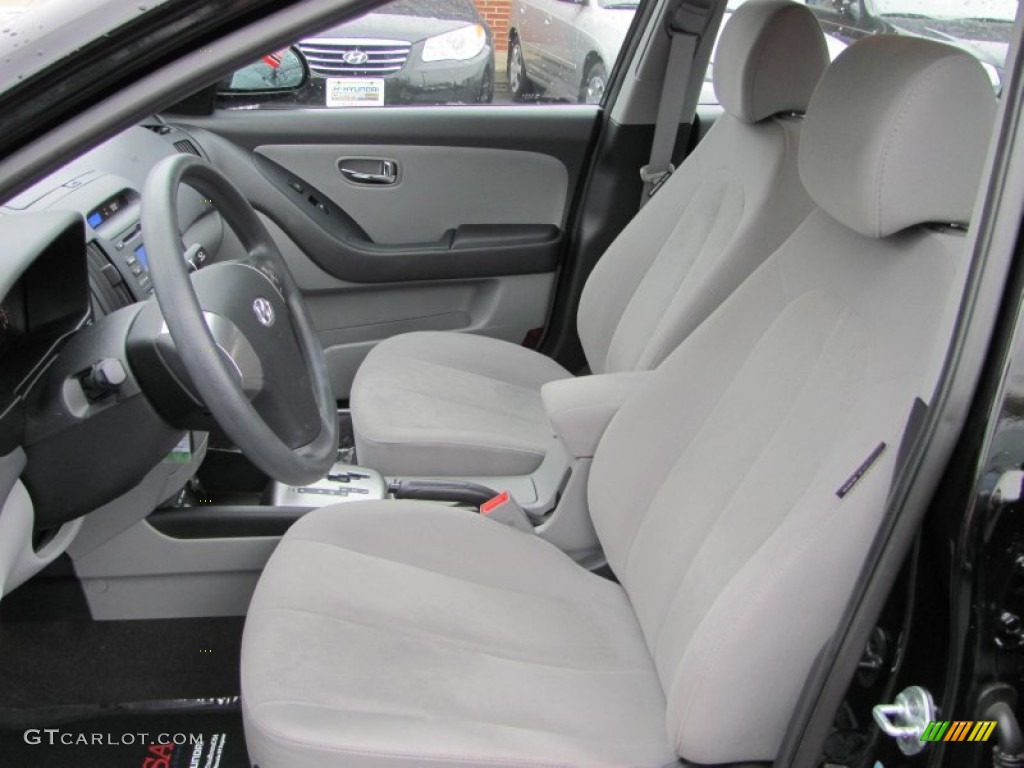 2010 Elantra GLS - Ebony Black / Gray photo #10