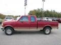  1995 F150 XL Extended Cab 4x4 Electric Currant Red Pearl