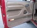 Beige 1995 Ford F150 XL Extended Cab 4x4 Door Panel