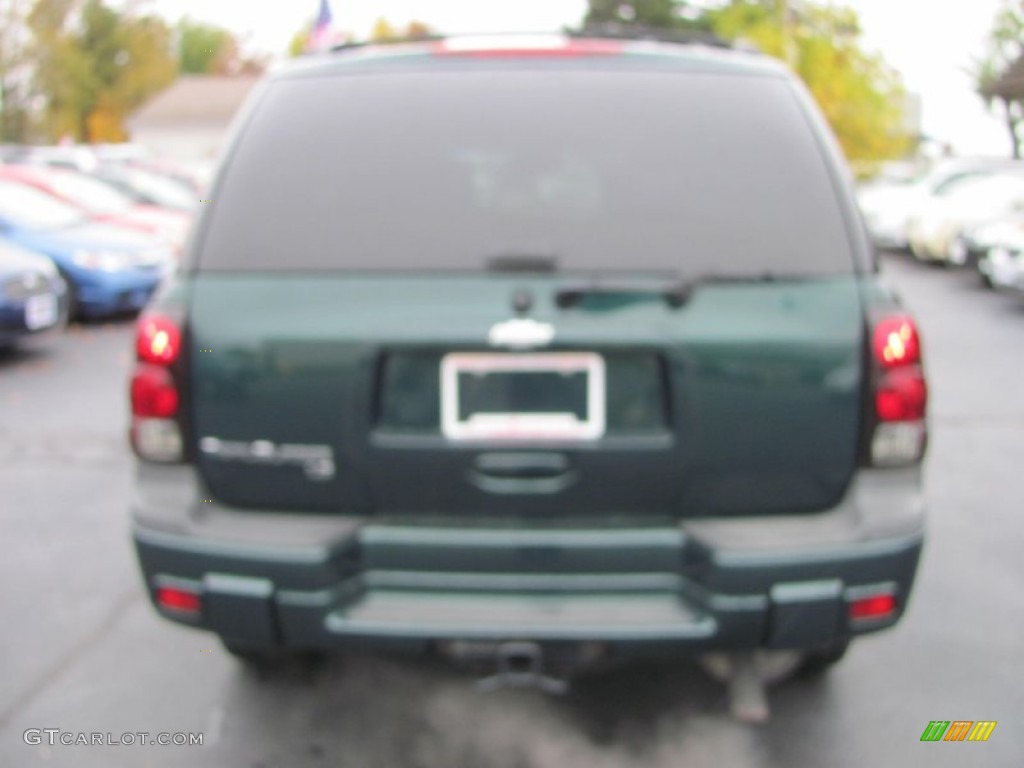 2005 TrailBlazer LS 4x4 - Emerald Jewel Green Metallic / Light Gray photo #14