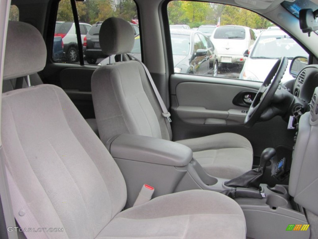 2005 TrailBlazer LS 4x4 - Emerald Jewel Green Metallic / Light Gray photo #18