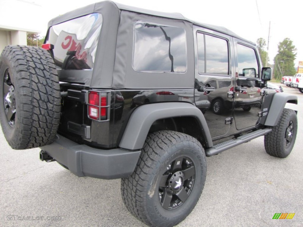 2012 Wrangler Unlimited Sport 4x4 - Black / Black photo #7