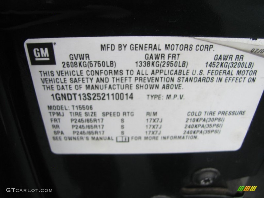 2005 TrailBlazer LS 4x4 - Emerald Jewel Green Metallic / Light Gray photo #21