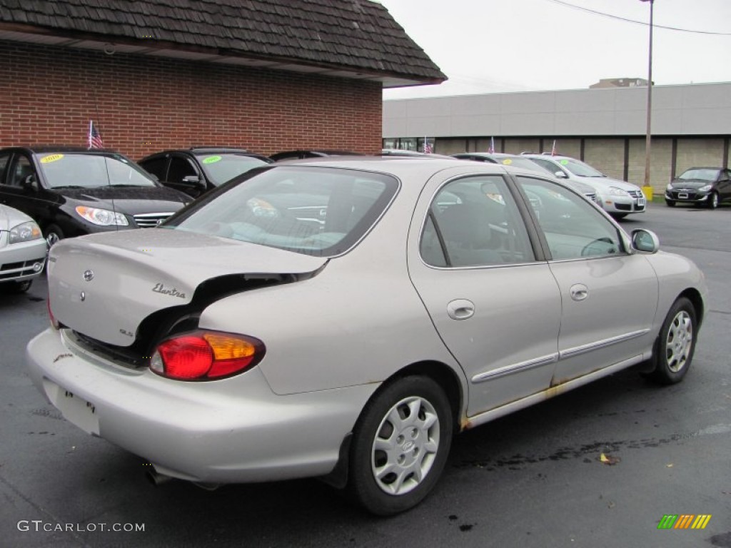 2000 Elantra GLS Sedan - Sandalwood / Gray photo #2