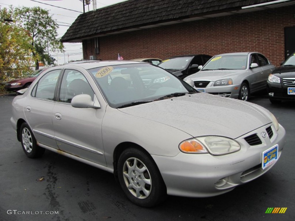 2000 Elantra GLS Sedan - Sandalwood / Gray photo #15