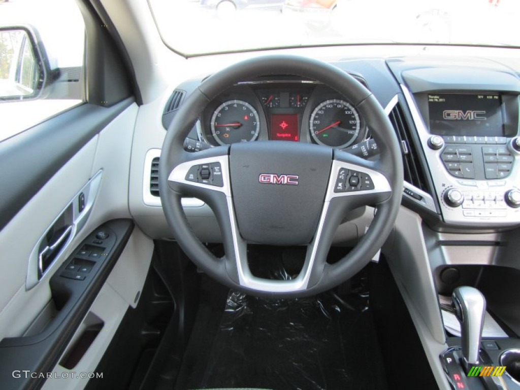 2012 GMC Terrain SLE Light Titanium Steering Wheel Photo #55806878