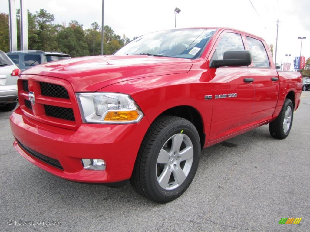 Flame Red 2012 Dodge Ram 1500 Express Crew Cab Exterior Photo #55807511