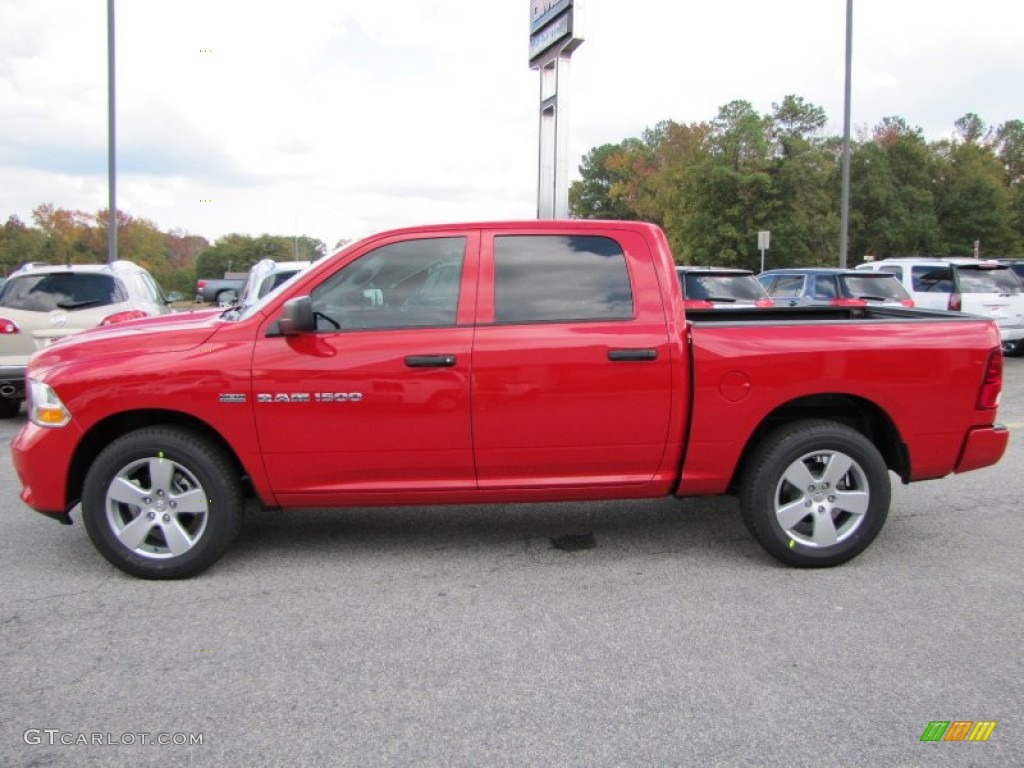 Flame Red 2012 Dodge Ram 1500 Express Crew Cab Exterior Photo #55807520