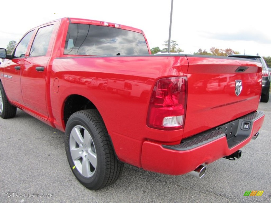 Flame Red 2012 Dodge Ram 1500 Express Crew Cab Exterior Photo #55807530