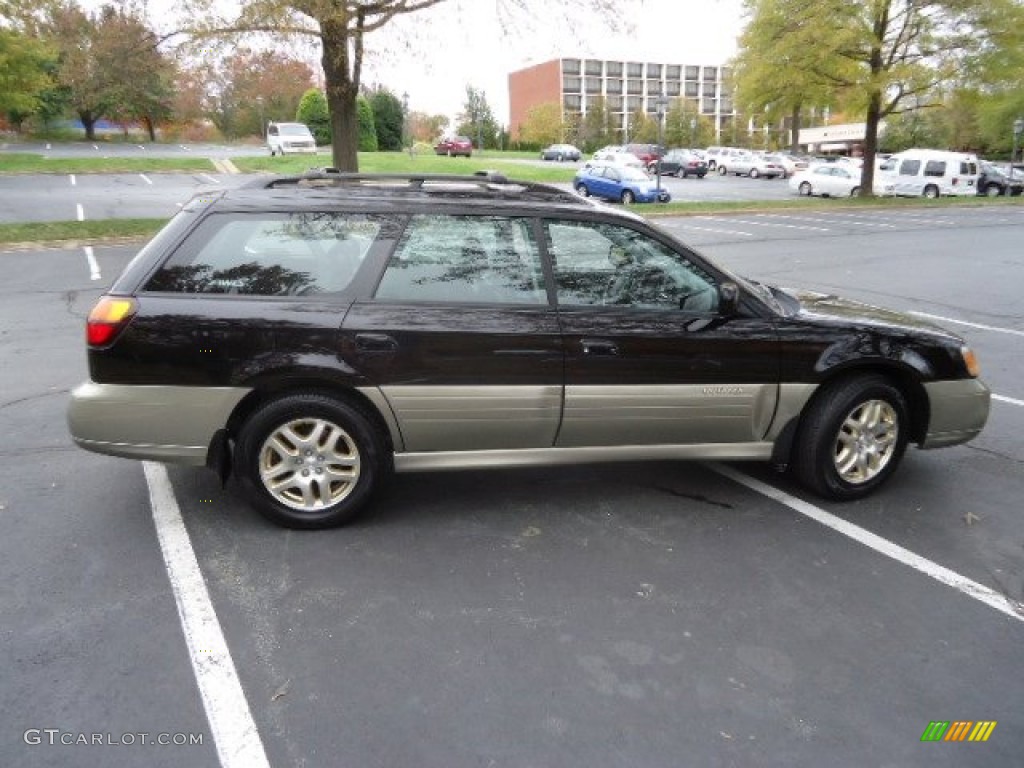 2001 Outback Limited Wagon - Black Granite Pearlcoat / Black photo #8