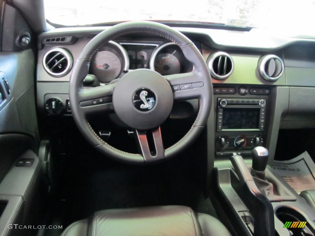 2008 Ford Mustang Shelby GT500 Coupe Black Dashboard Photo #55809027