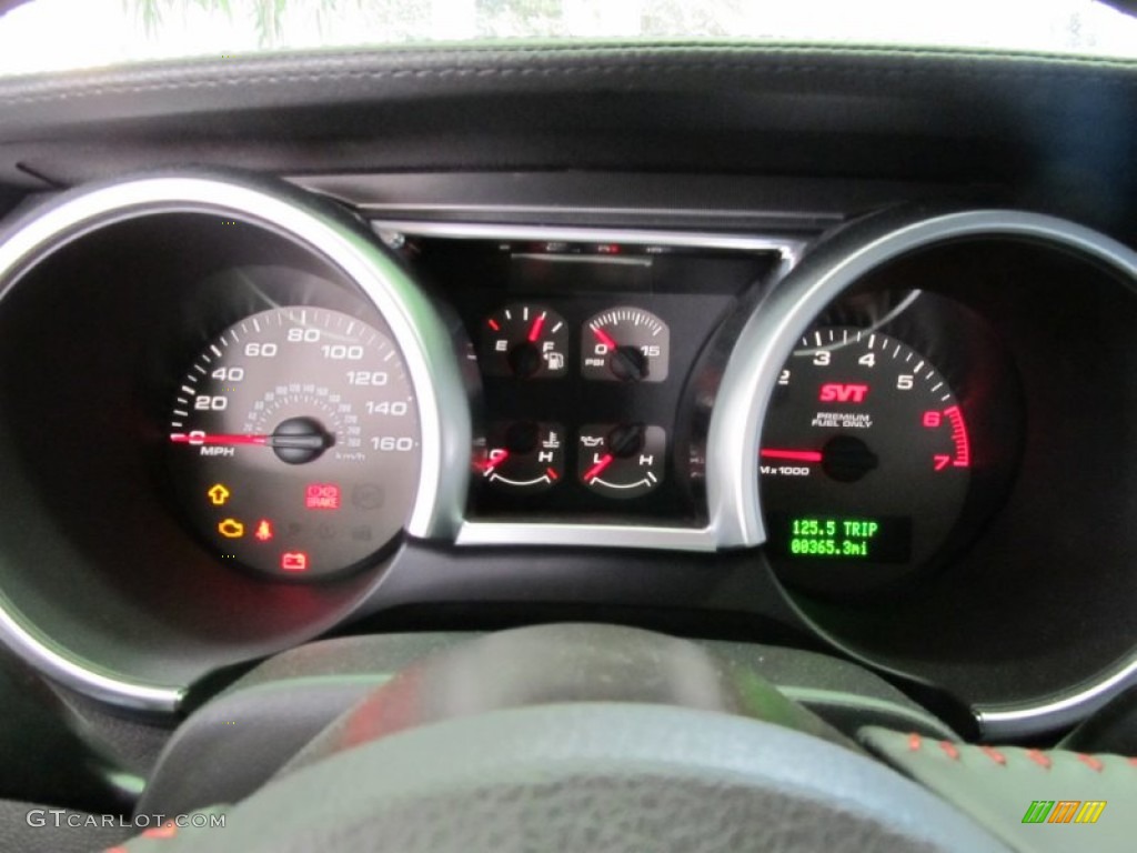 2008 Ford Mustang Shelby GT500 Coupe Gauges Photo #55809044