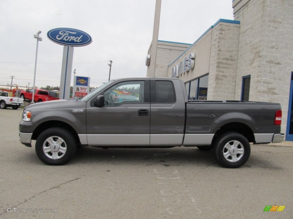 2004 F150 XLT SuperCab 4x4 - Dark Shadow Grey Metallic / Medium Graphite photo #2