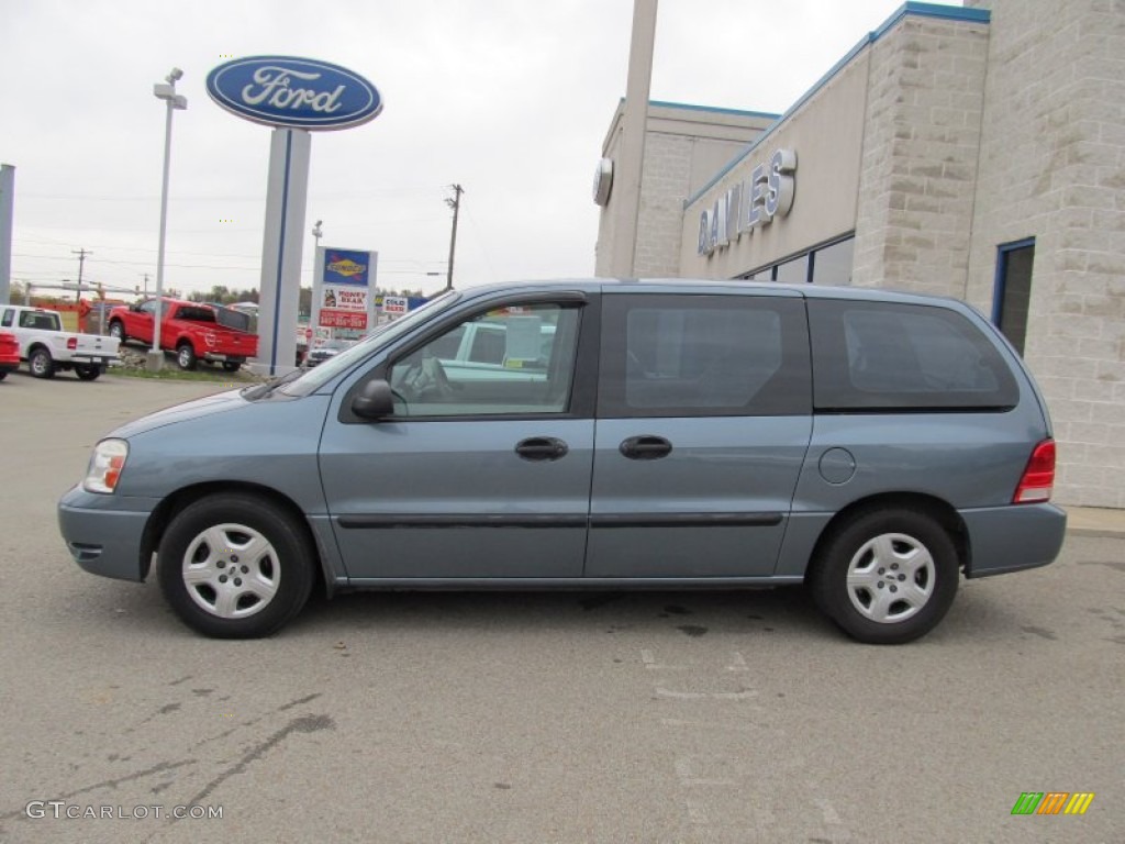 2004 Freestar S - Medium Steel Blue Metallic / Flint Grey photo #2