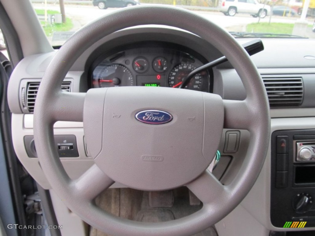 2004 Ford Freestar S Flint Grey Steering Wheel Photo #55809242