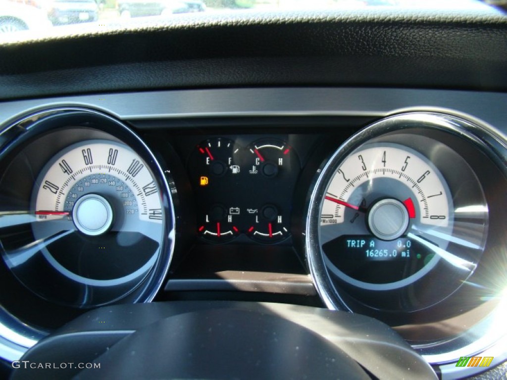 2010 Ford Mustang GT Premium Coupe Gauges Photo #55809686