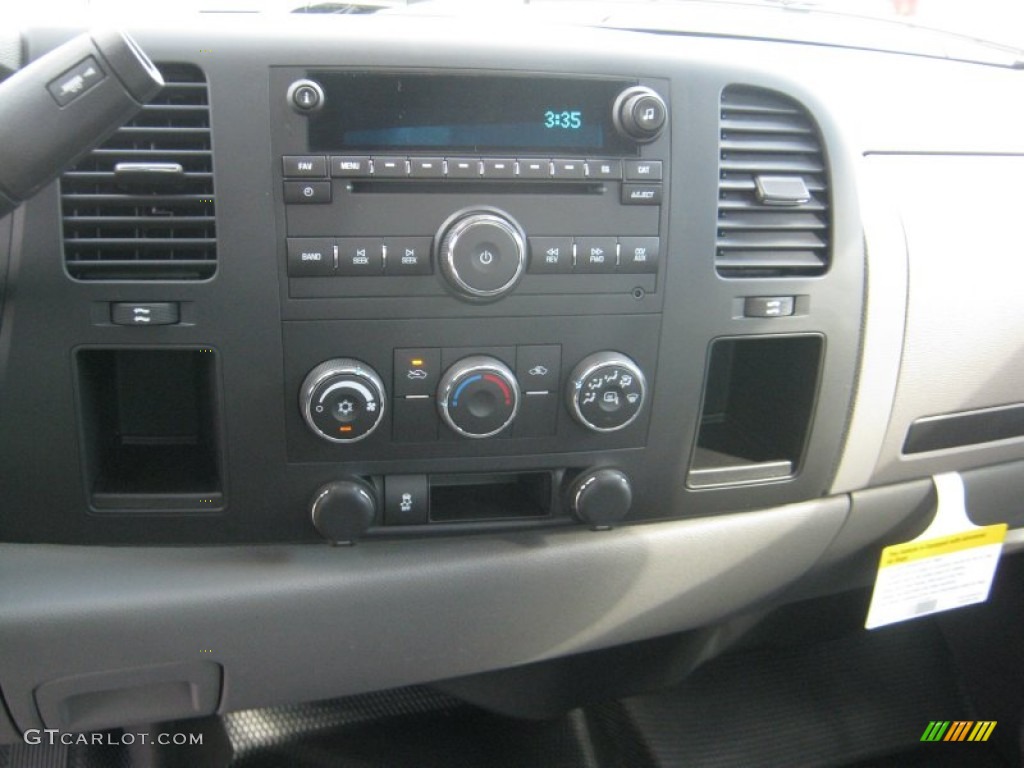 2012 Silverado 1500 LS Regular Cab 4x4 - Black Granite Metallic / Dark Titanium photo #9