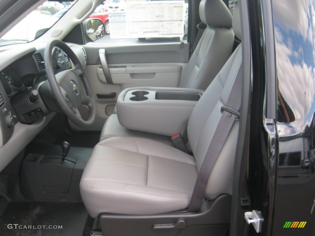 2012 Silverado 1500 LS Regular Cab 4x4 - Black Granite Metallic / Dark Titanium photo #13