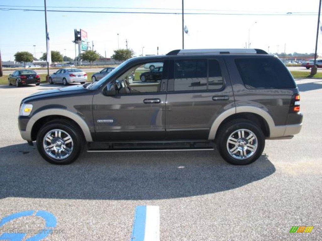 2007 Explorer Eddie Bauer 4x4 - Dark Stone Metallic / Camel photo #7